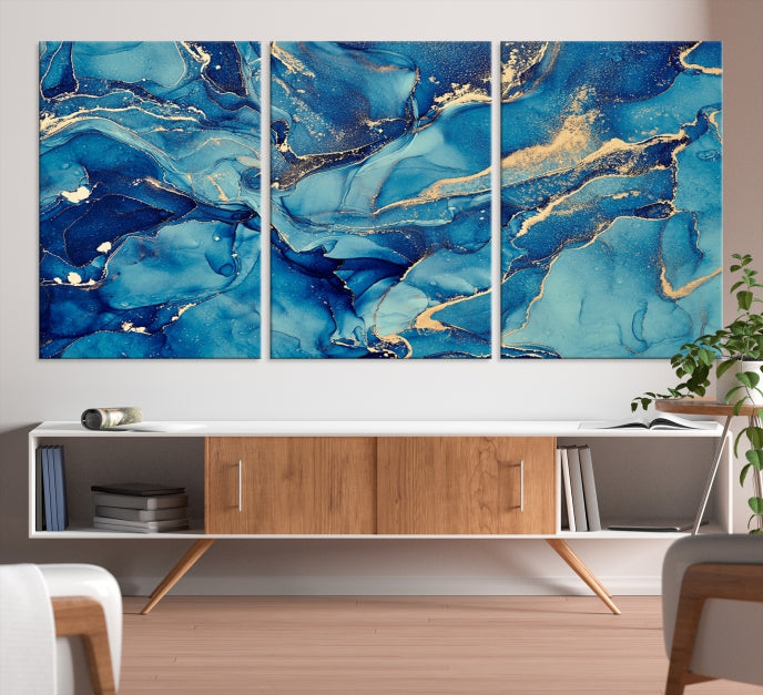 Extra Large Modern Abstract Canvas Wall Art Print