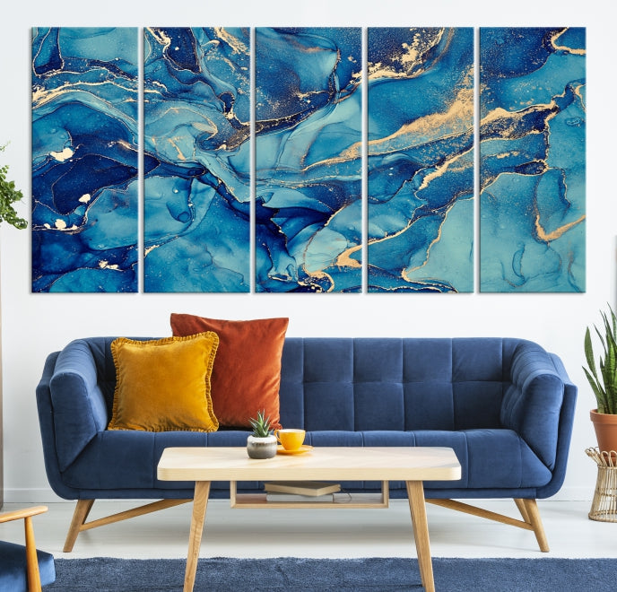 Extra Large Modern Abstract Canvas Wall Art Print