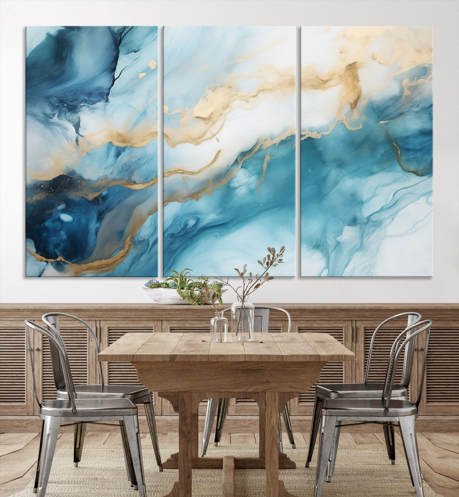 Extra Large Modern Abstract Painting Marble Wall Art Canvas Print for Home Decor