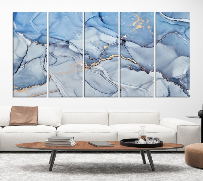 Extra Large Modern Abstract Print on Giclee Canvas Wall Art Framed