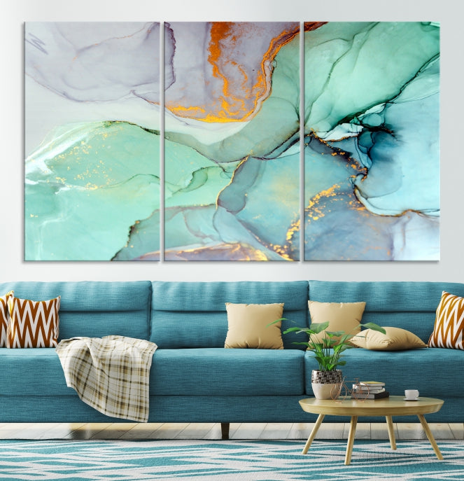 Extra Large Wall Art Abstract Marble Print Modern Canvas Art