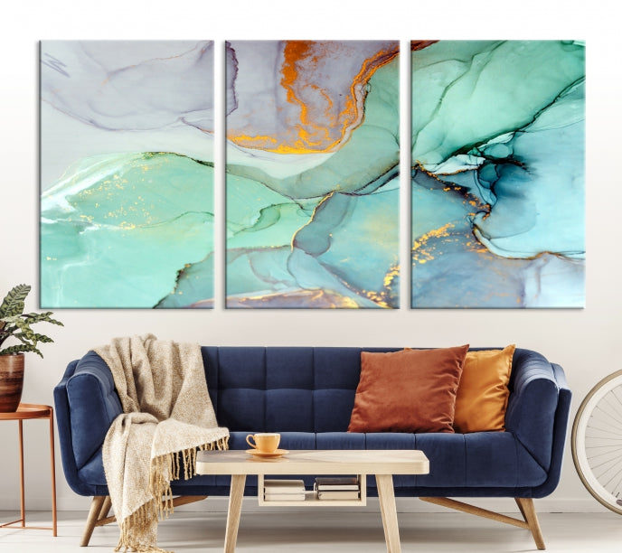 Extra Large Wall Art Abstract Marble Print Modern Canvas Art