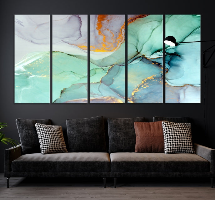 Extra Large Wall Art Abstract Marble Print Modern Canvas Art