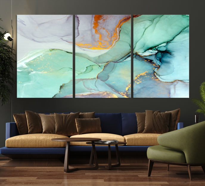 Extra Large Wall Art Abstract Marble Print Modern Canvas Art