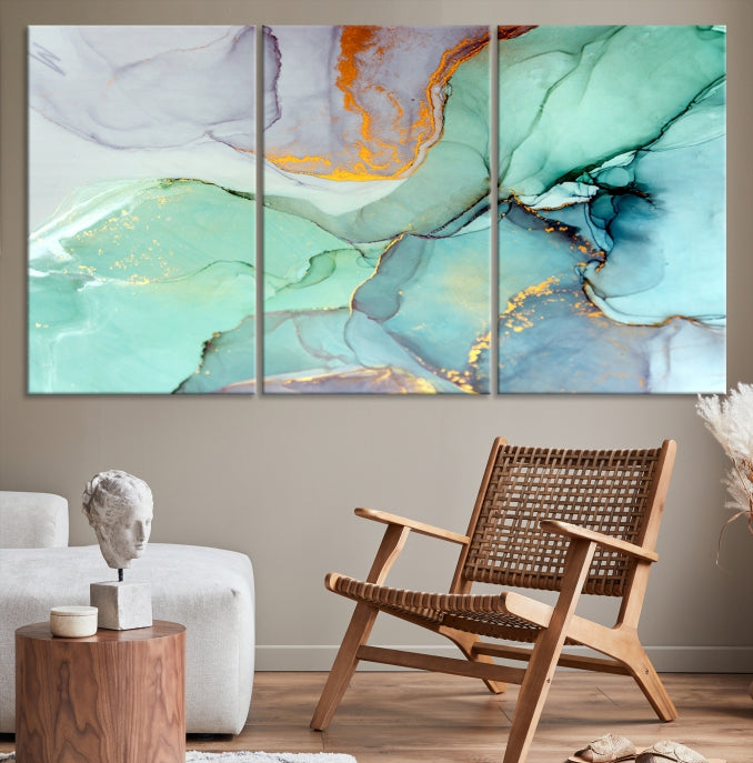 Extra Large Wall Art Abstract Marble Print Modern Canvas Art