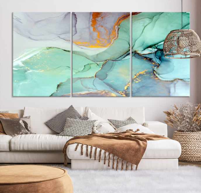 Extra Large Wall Art Abstract Marble Print Modern Canvas Art