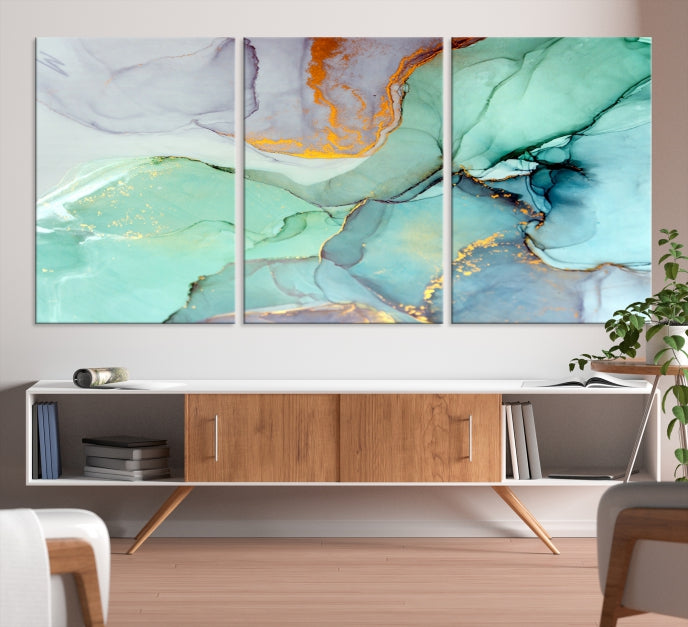 Extra Large Wall Art Abstract Marble Print Modern Canvas Art