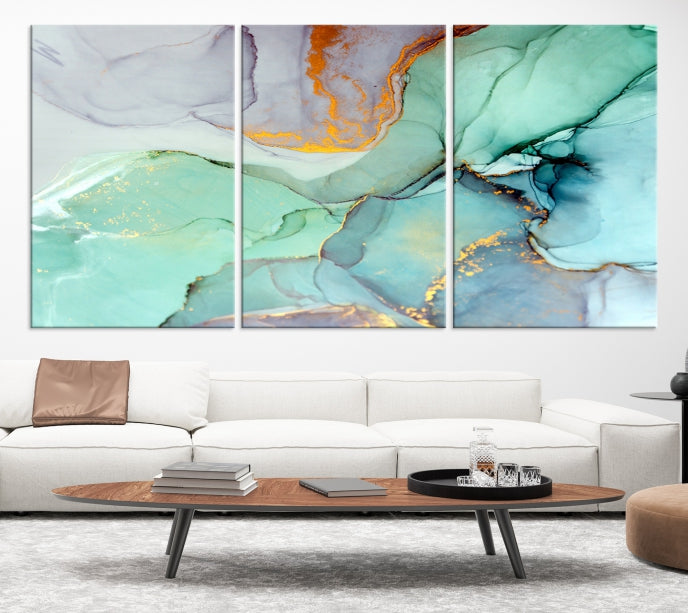 Extra Large Wall Art Abstract Marble Print Modern Canvas Art