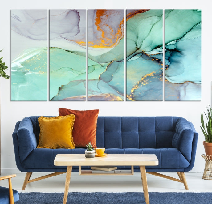 Extra Large Wall Art Abstract Marble Print Modern Canvas Art