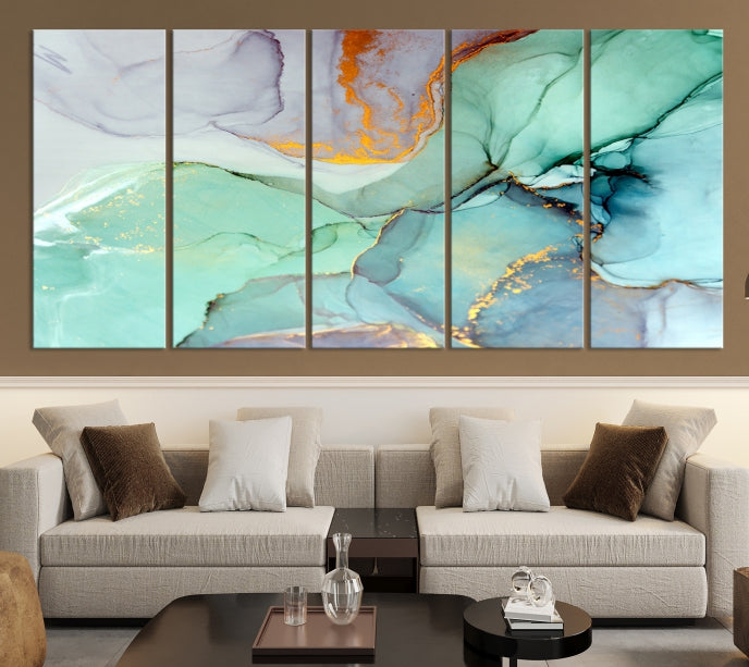 Extra Large Wall Art Abstract Marble Print Modern Canvas Art