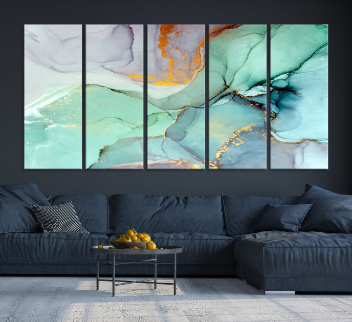 Extra Large Wall Art Abstract Marble Print Modern Canvas Art