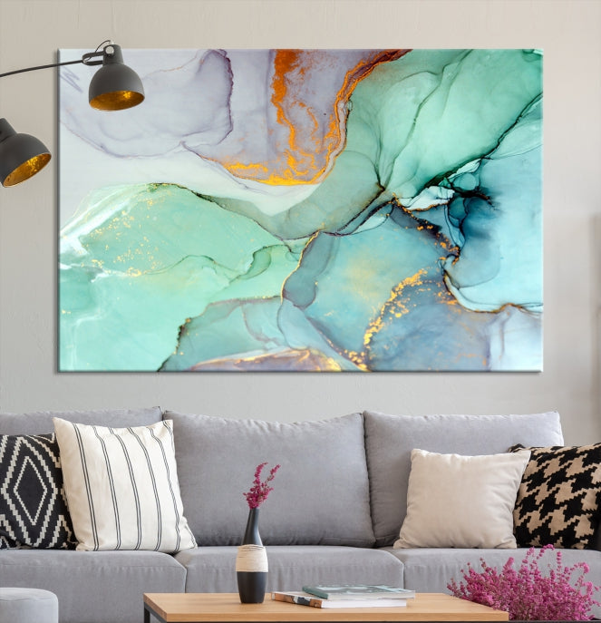 Extra Large Wall Art Abstract Marble Print Modern Canvas Art