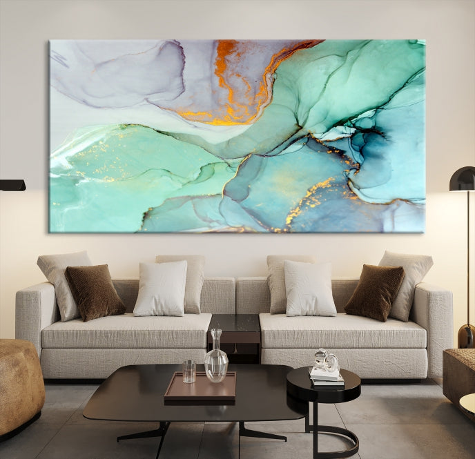 Extra Large Wall Art Abstract Marble Print Modern Canvas Art