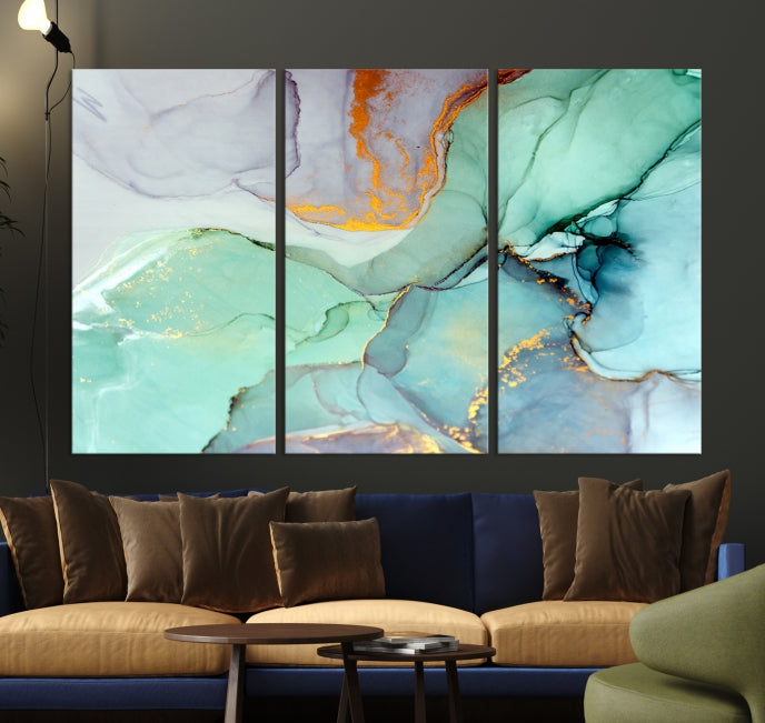 Extra Large Wall Art Abstract Marble Print Modern Canvas Art