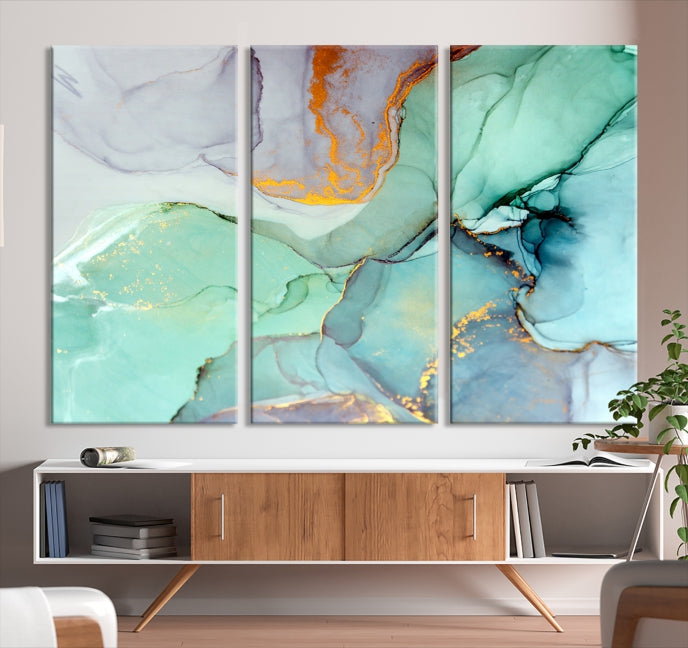 Extra Large Wall Art Abstract Marble Print Modern Canvas Art