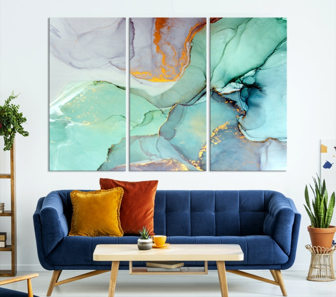 Extra Large Wall Art Abstract Marble Print Modern Canvas Art