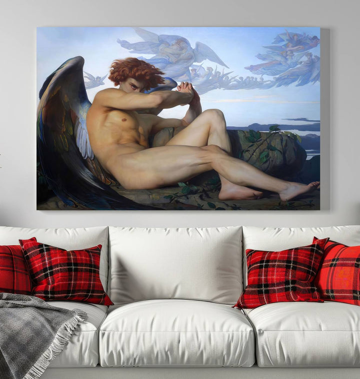 Fallen Angel Alexandre Cabanel Reproduction Canvas Print Classic Painting