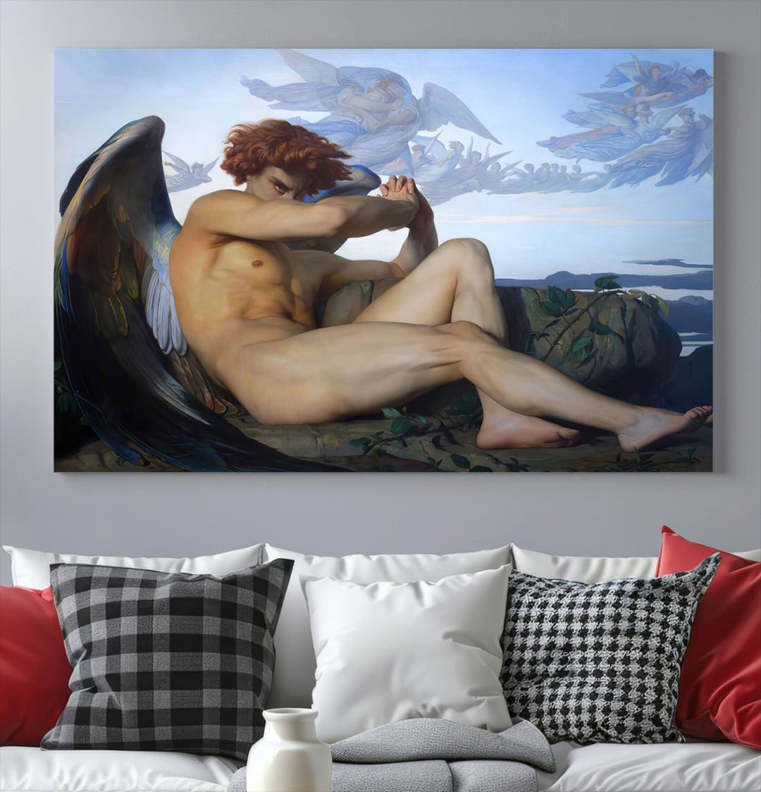 Fallen Angel Alexandre Cabanel Reproduction Canvas Print Classic Painting