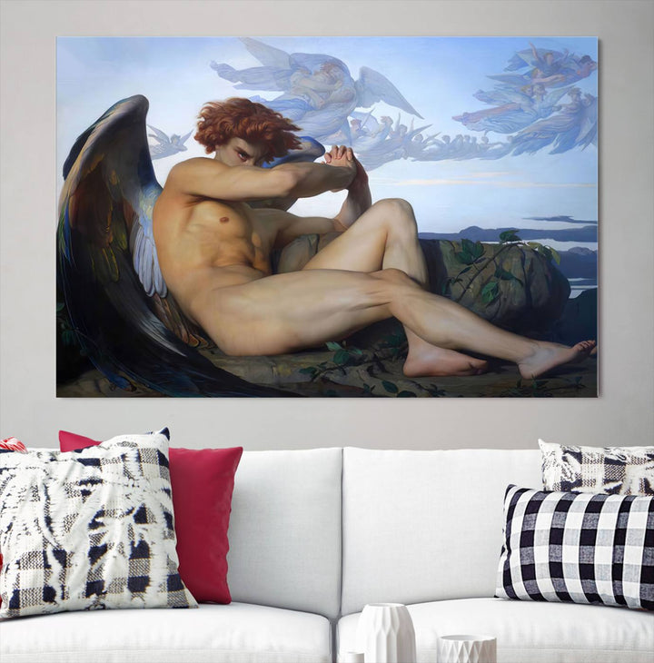 Fallen Angel Alexandre Cabanel Reproduction Canvas Print Classic Painting