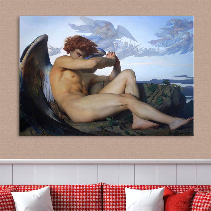 Fallen Angel Alexandre Cabanel Reproduction Canvas Print Classic Painting