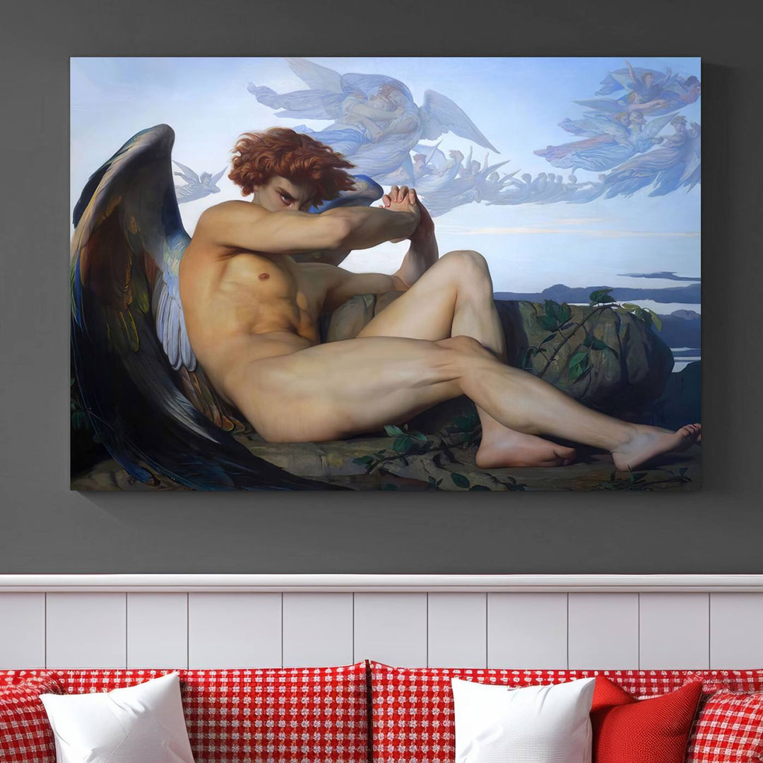 Fallen Angel Alexandre Cabanel Reproduction Canvas Print Classic Painting