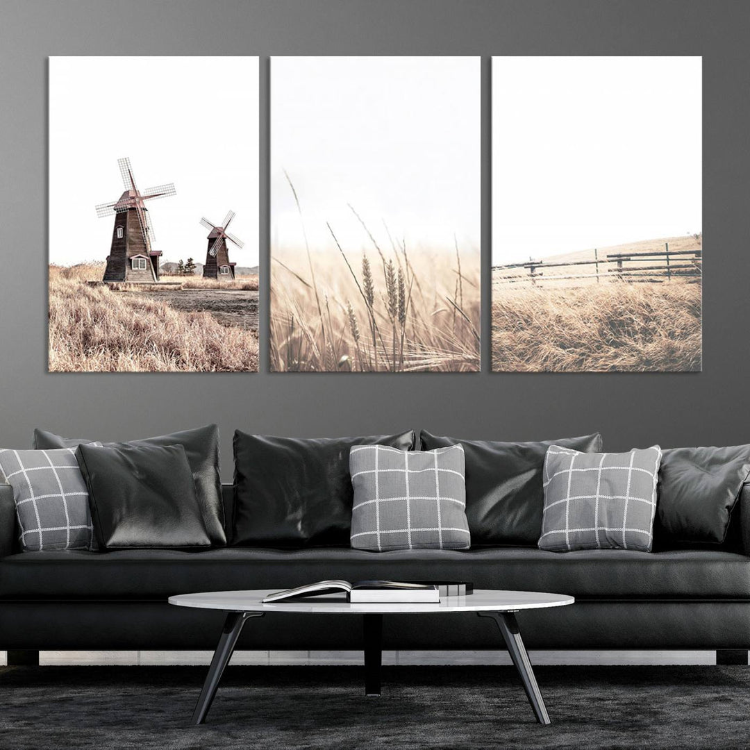 Farm Prints Set, Set of 3 Farmhouse Wall Art, Country House Decor, Barn Print, Wheat Print, Farmhouse Wall Art, Gallery Wall Art, Farm Print