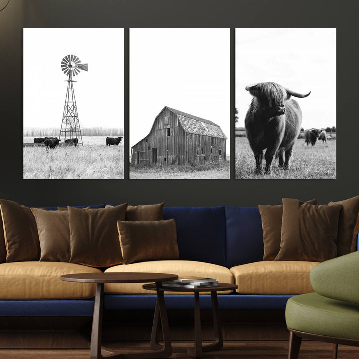 Farmhouse Wall Art Decor Canvas Print