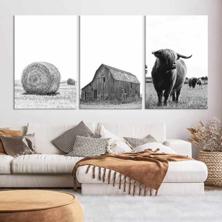 Farmhouse Wall Art Decor Canvas Print