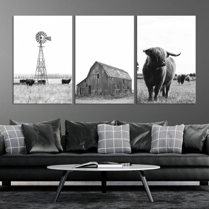 Farmhouse Wall Art Decor Canvas Print