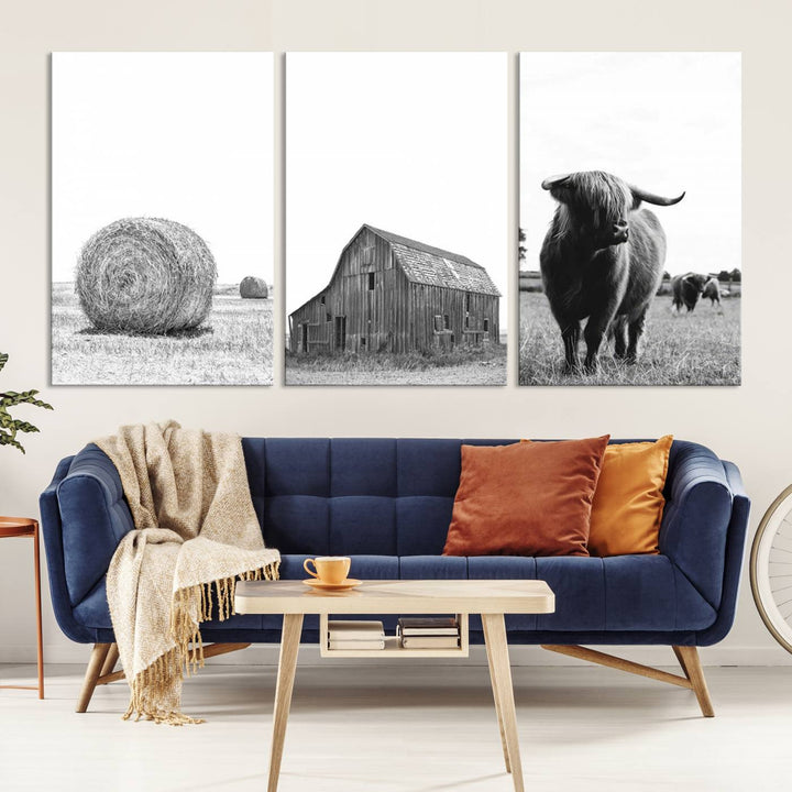 Farmhouse Wall Art Decor Canvas Print