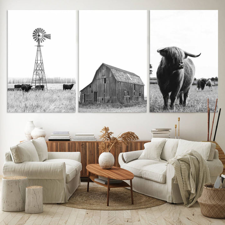 Farmhouse Wall Art Decor Canvas Print