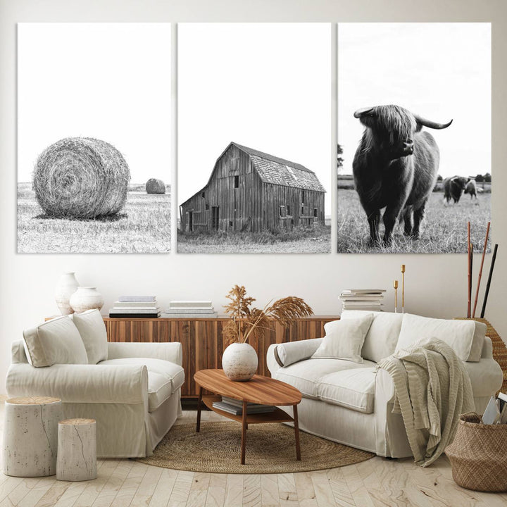 Farmhouse Wall Art Decor Canvas Print