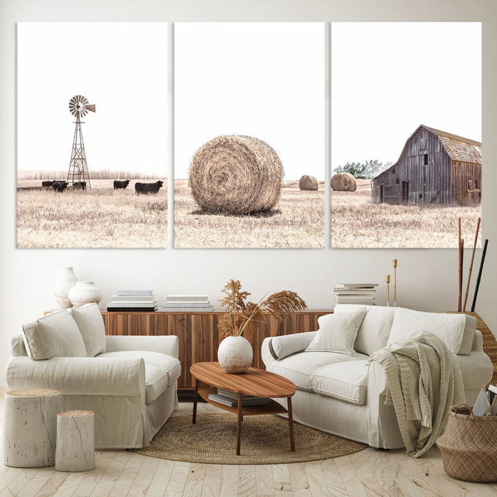 Farmhouse Wall Art Decor Canvas Print