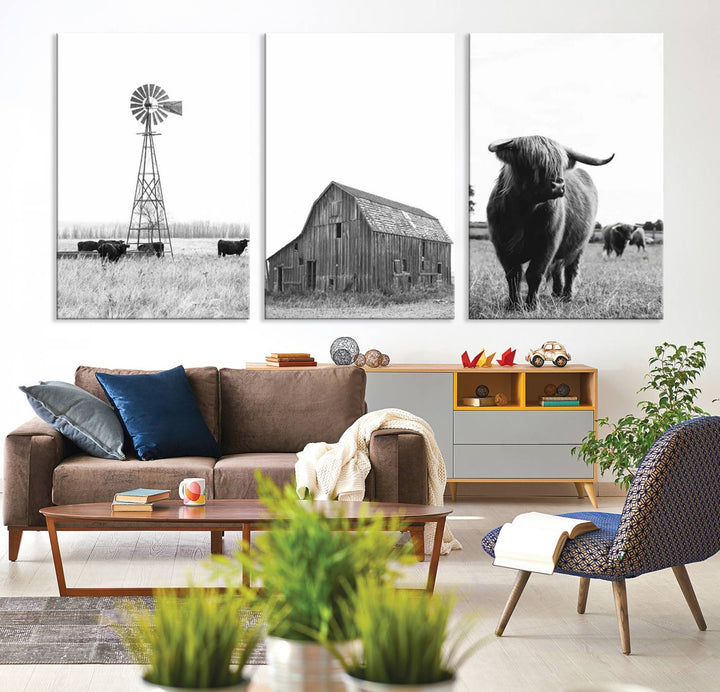 Farmhouse Wall Art Decor Canvas Print