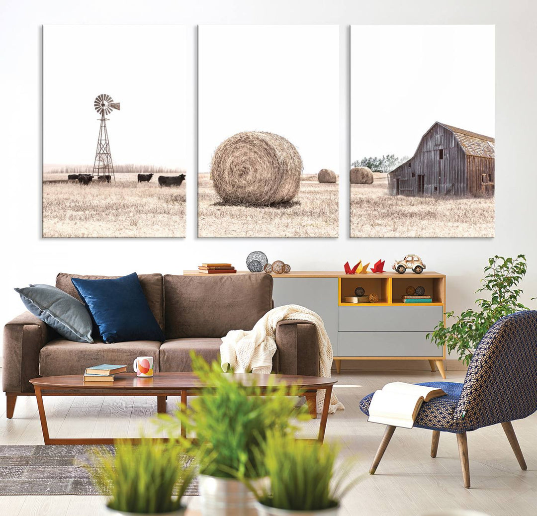 Farmhouse Wall Art Decor Canvas Print