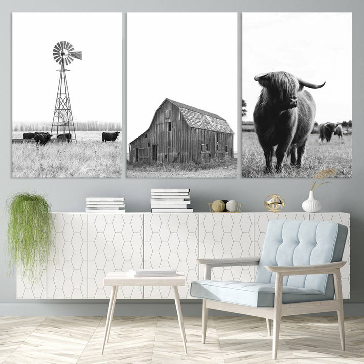 Farmhouse Wall Art Decor Canvas Print