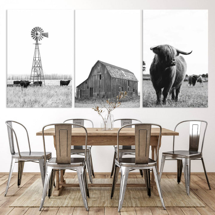 Farmhouse Wall Art Decor Canvas Print