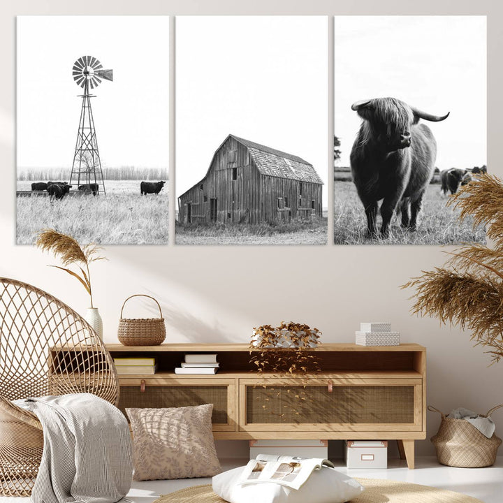 Farmhouse Wall Art Decor Canvas Print