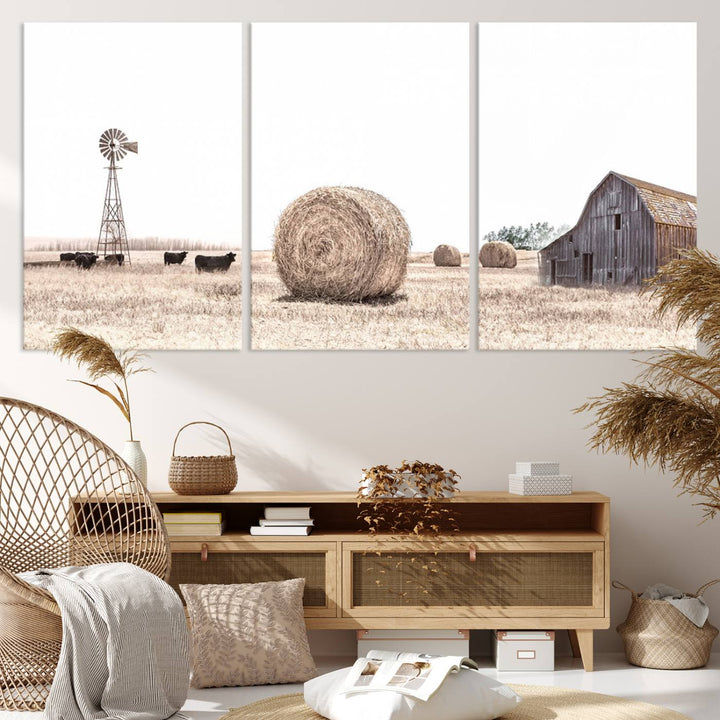 Farmhouse Wall Art Decor Canvas Print