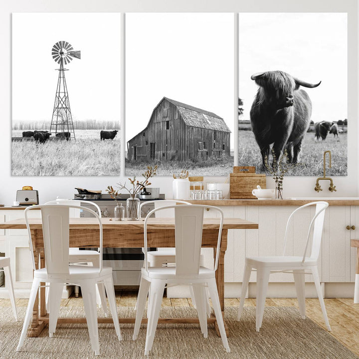 Farmhouse Wall Art Decor Canvas Print