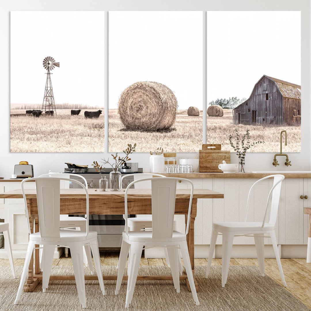 Farmhouse Wall Art Decor Canvas Print