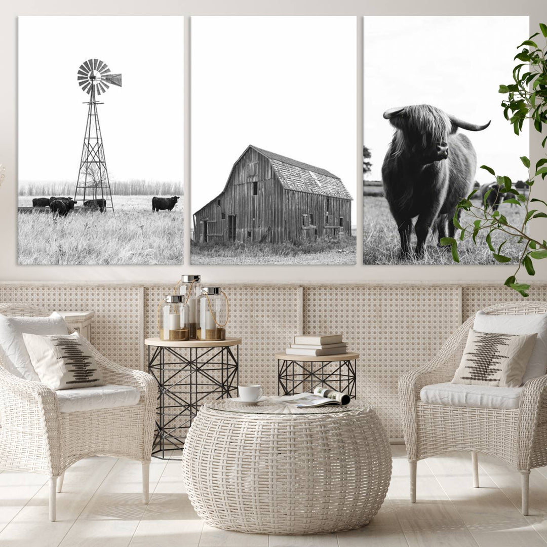 Farmhouse Wall Art Decor Canvas Print