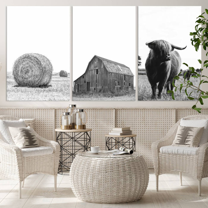 Farmhouse Wall Art Decor Canvas Print