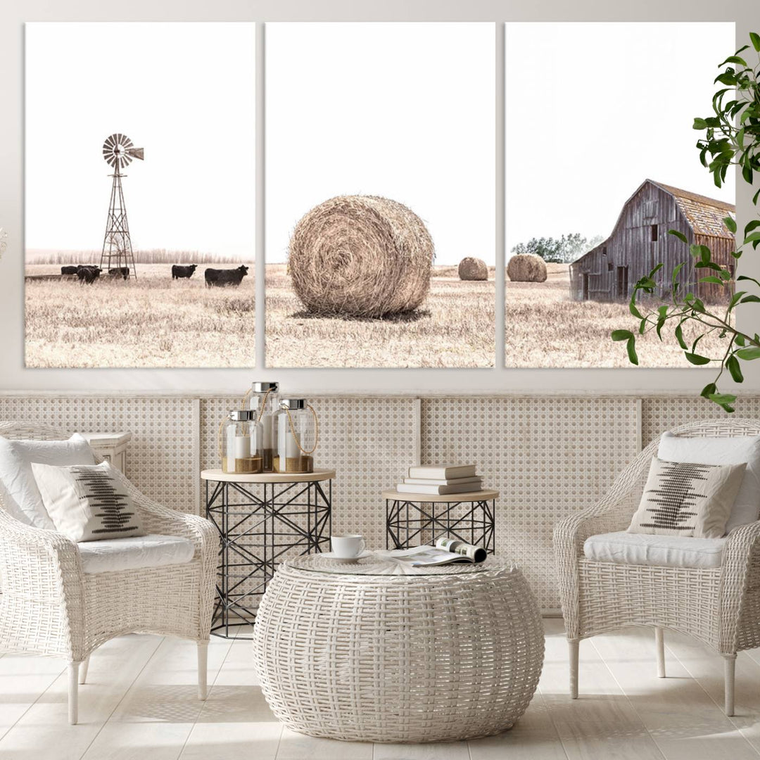 Farmhouse Wall Art Decor Canvas Print