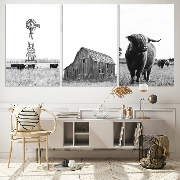 Farmhouse Wall Art Decor Canvas Print