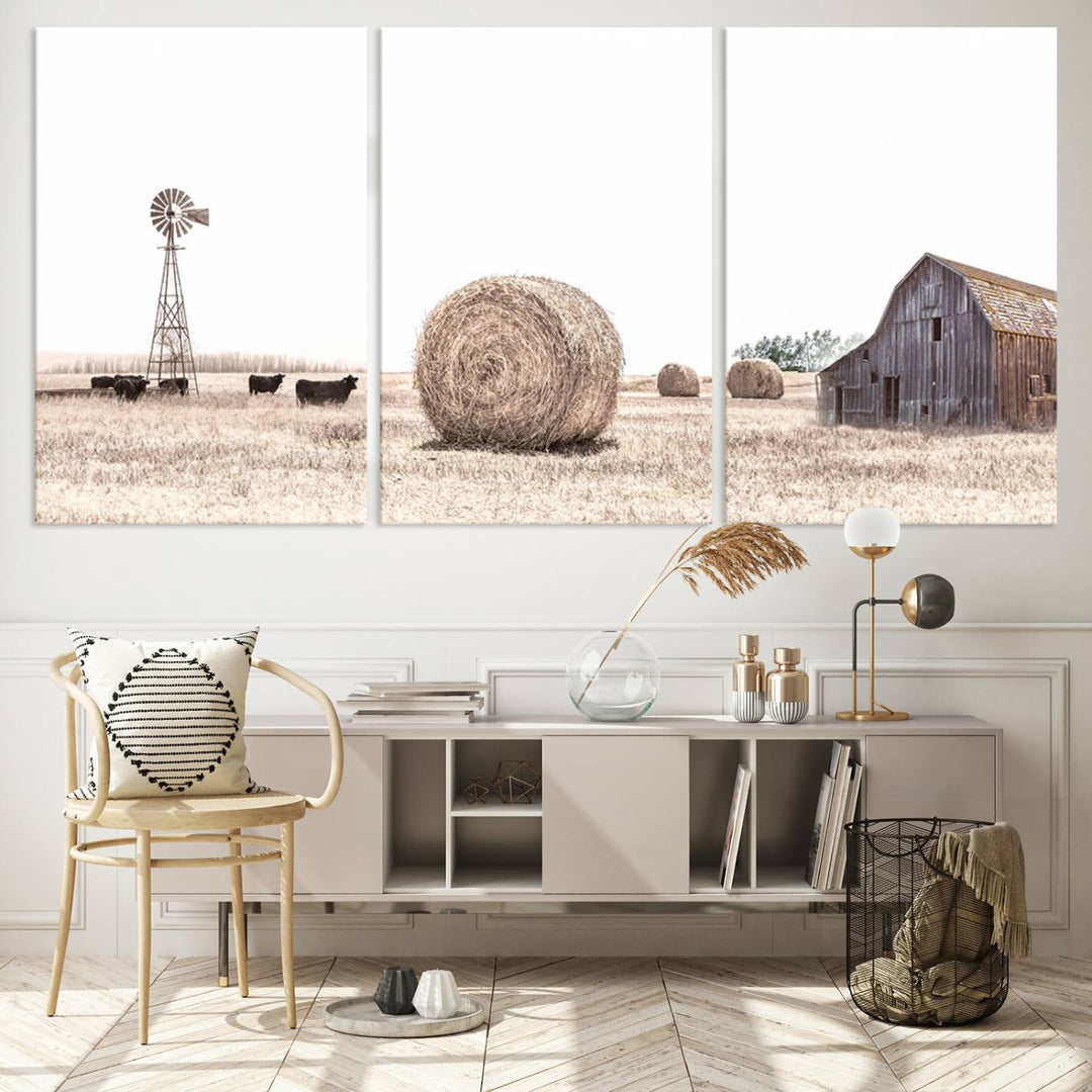 Farmhouse Wall Art Decor Canvas Print