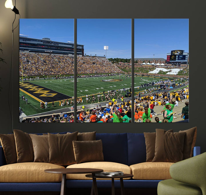 Faurot Field at Memorial Stadium Wall Art Canvas Print