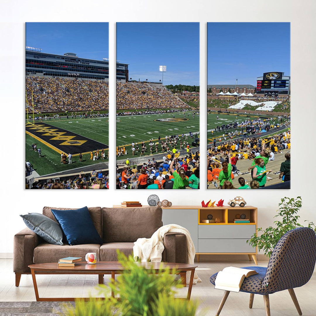 Faurot Field at Memorial Stadium Wall Art Canvas Print