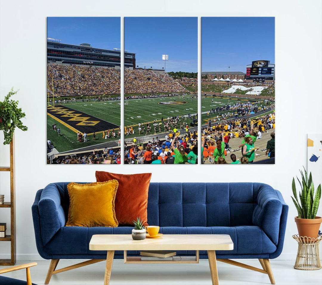 Faurot Field at Memorial Stadium Wall Art Canvas Print