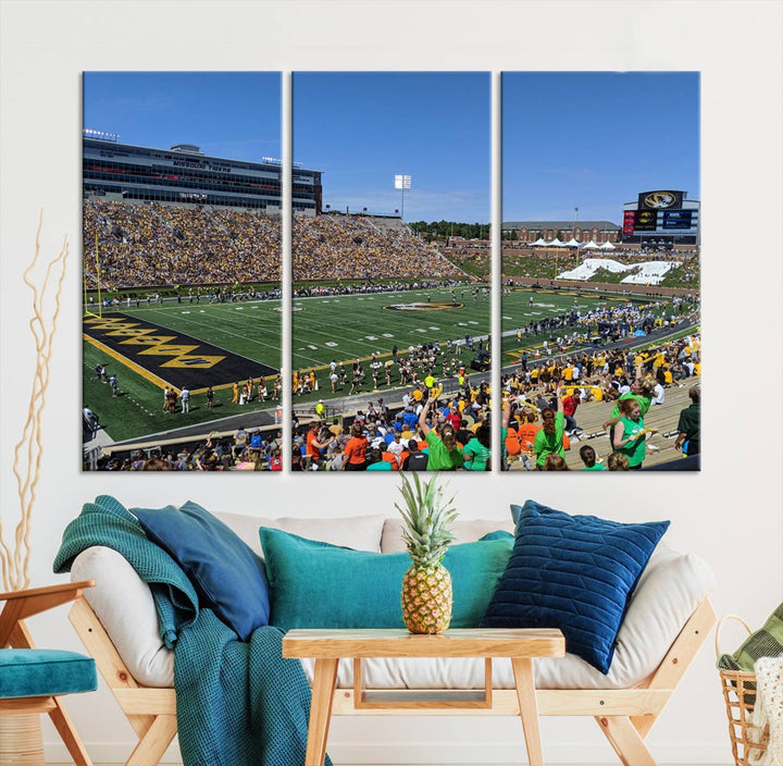 Faurot Field at Memorial Stadium Wall Art Canvas Print